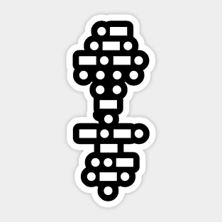 Architecture Morse Code Sticker